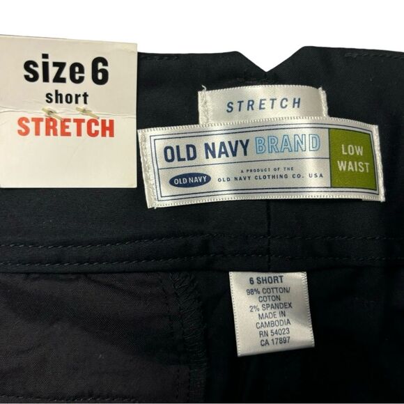 Old Navy Low Rise Wide Leg Cuffed Stretch Pants with belt Y2K 2005 NWT - Picture 9 of 15